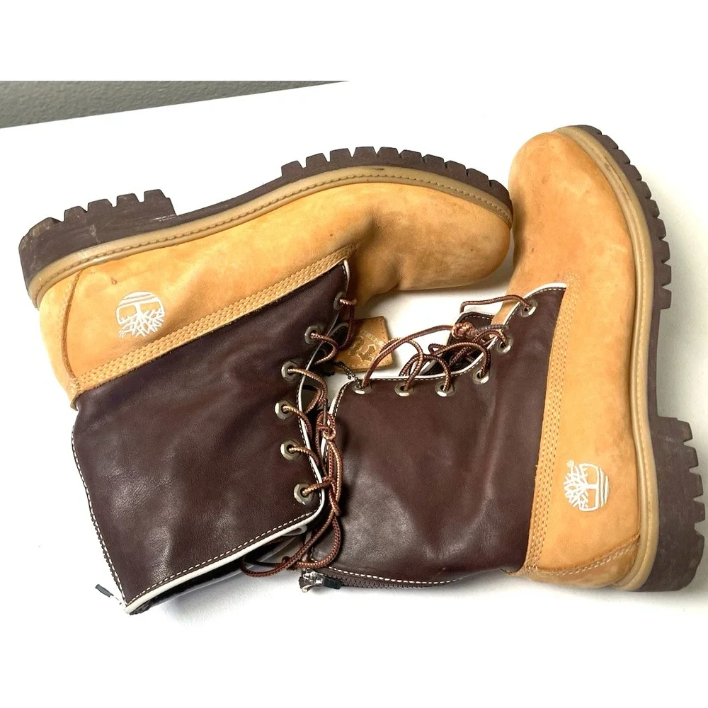 Timberland Work Boots Men's Size 10‎ M Brown Wheat Nubuck Leather Outdoor